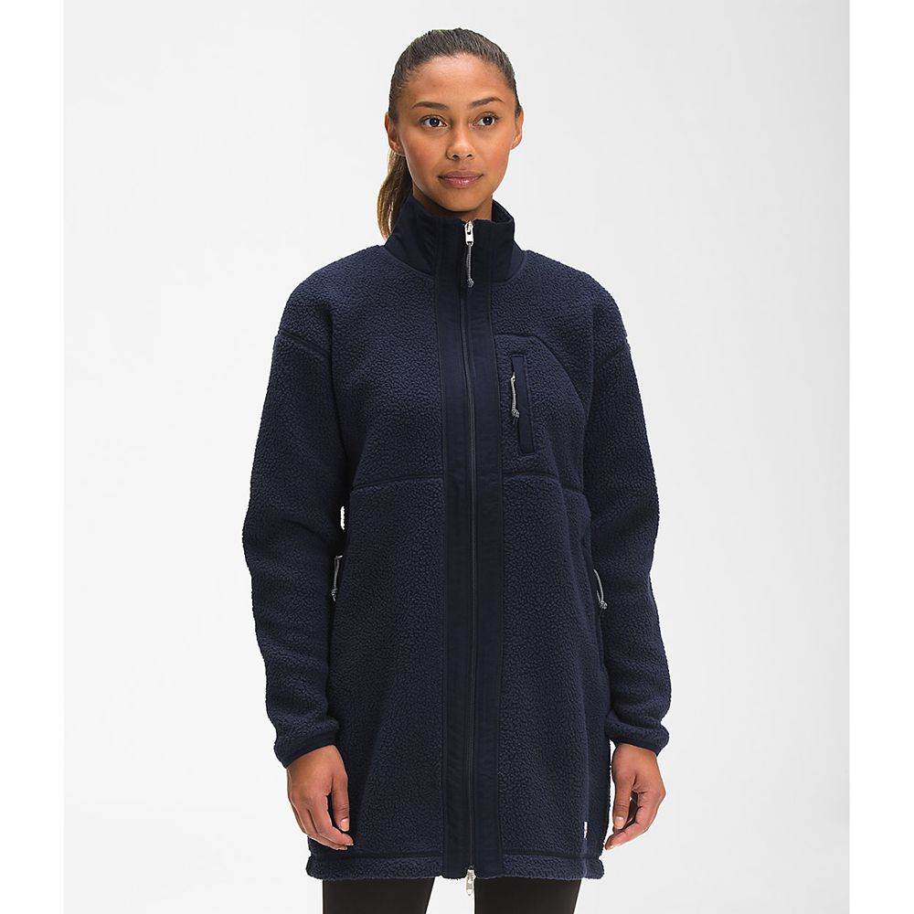 The North Face Fleece Womens Australia - The North Face Cragmont Fleece Navy (QYI-950623)